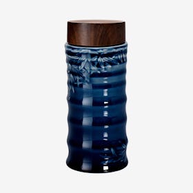 Bamboo Joint Tea Travel Mug - Sapphire Blue - Ceramic