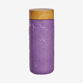 Honey Bee Travel Mug - Lavendar - Ceramic