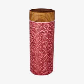 Morning Dew Tumbler - Carmine Red - Ceramic