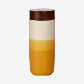 The Beauty of Dawn Tumbler - Yellow Ombre - Ceramic