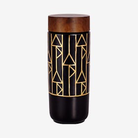 The Alchemical Vertical Signs Tumbler - Black / Gold