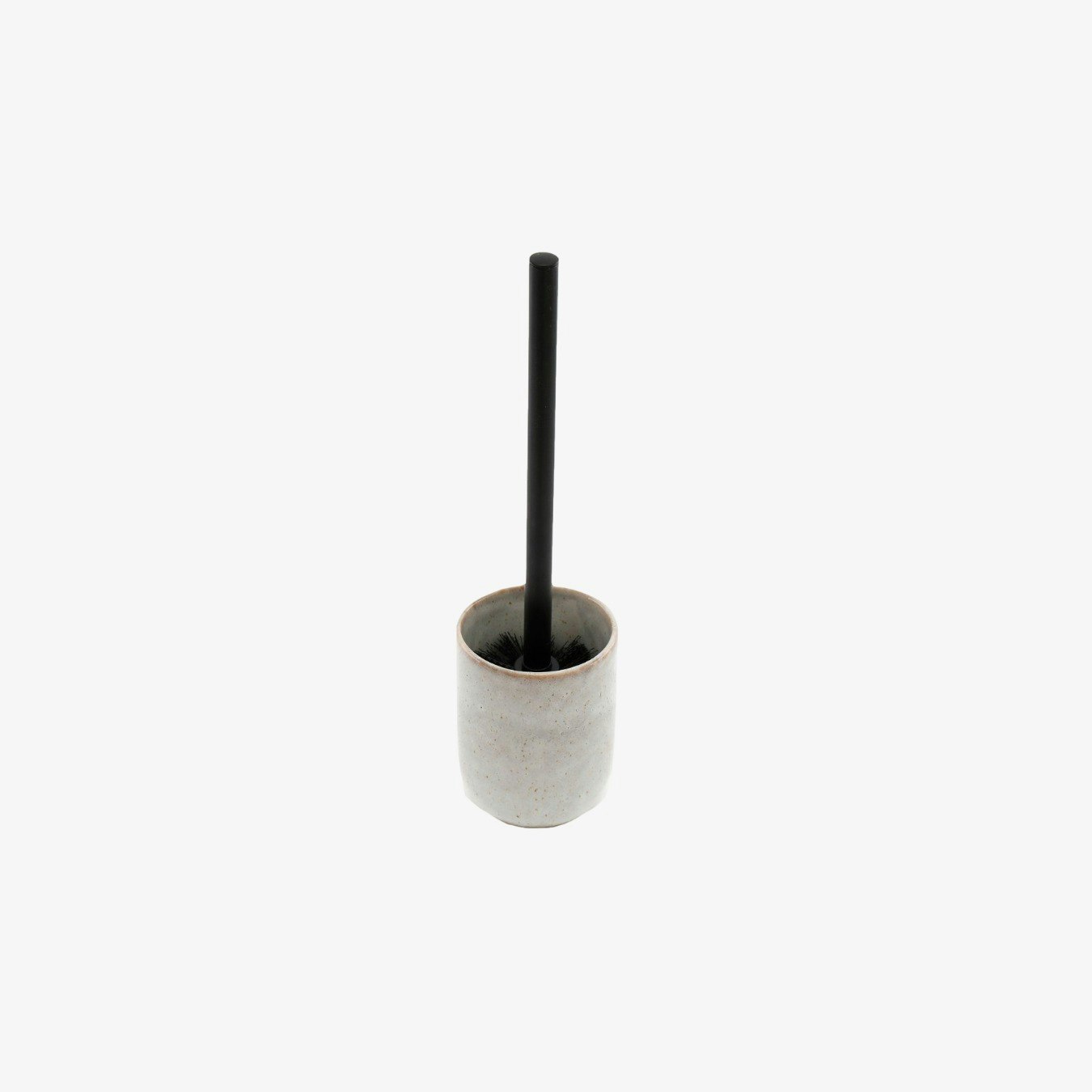 Ceramic Toilet Brush Holder - Taupe by Geko Products