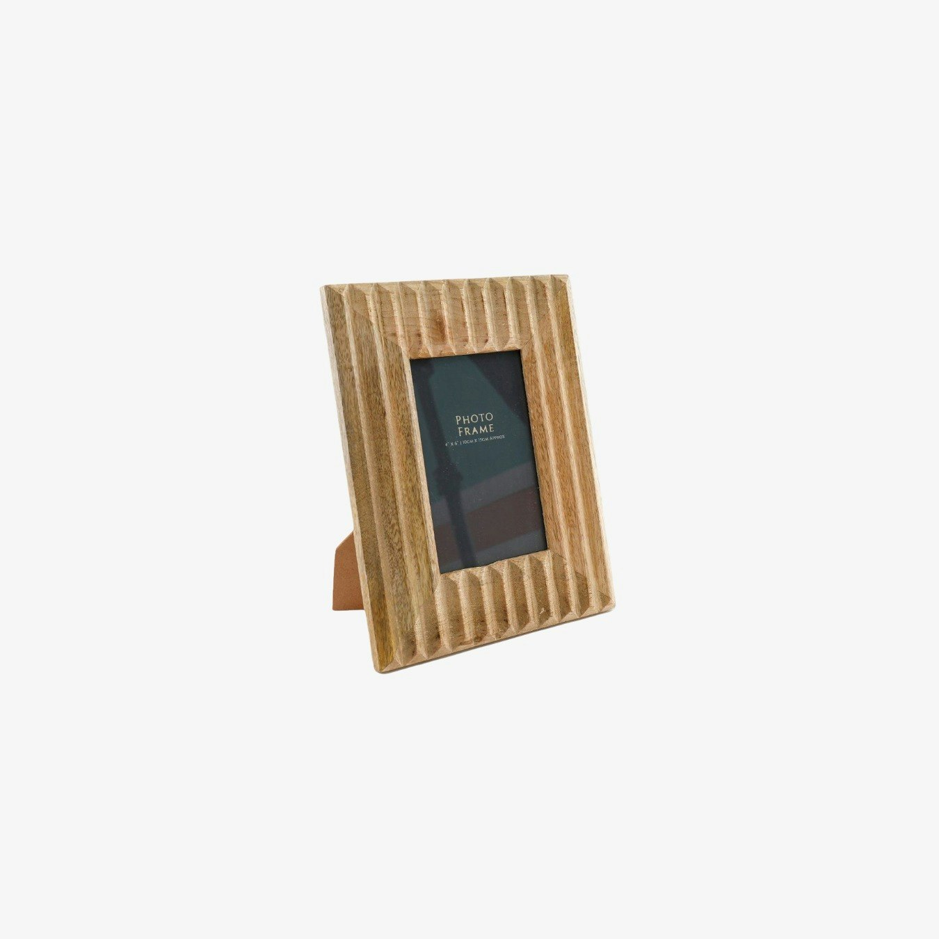 Ribbed Wooden Photo Frame by Geko Products