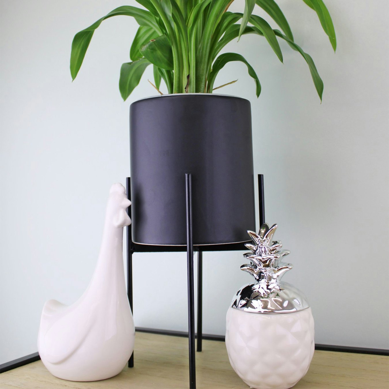 Planter with Stand - Black by Geko Products