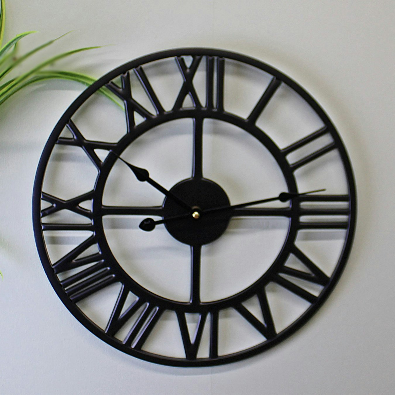 Roman Numeral Wall Clock - Black by Geko Products
