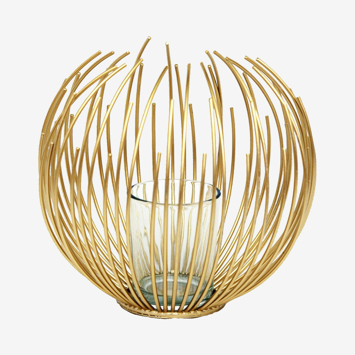 Wire Candle Holder - Gold by Geko Products