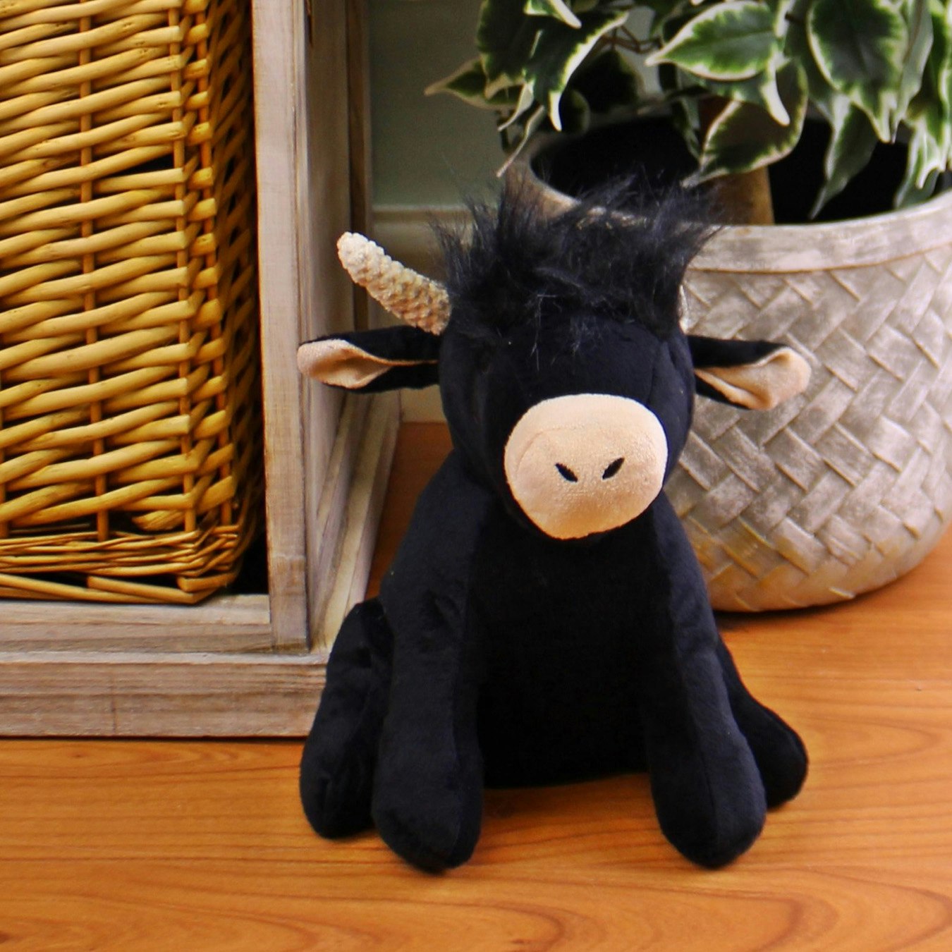 Highland Cow Doorstop - Black by Geko Products
