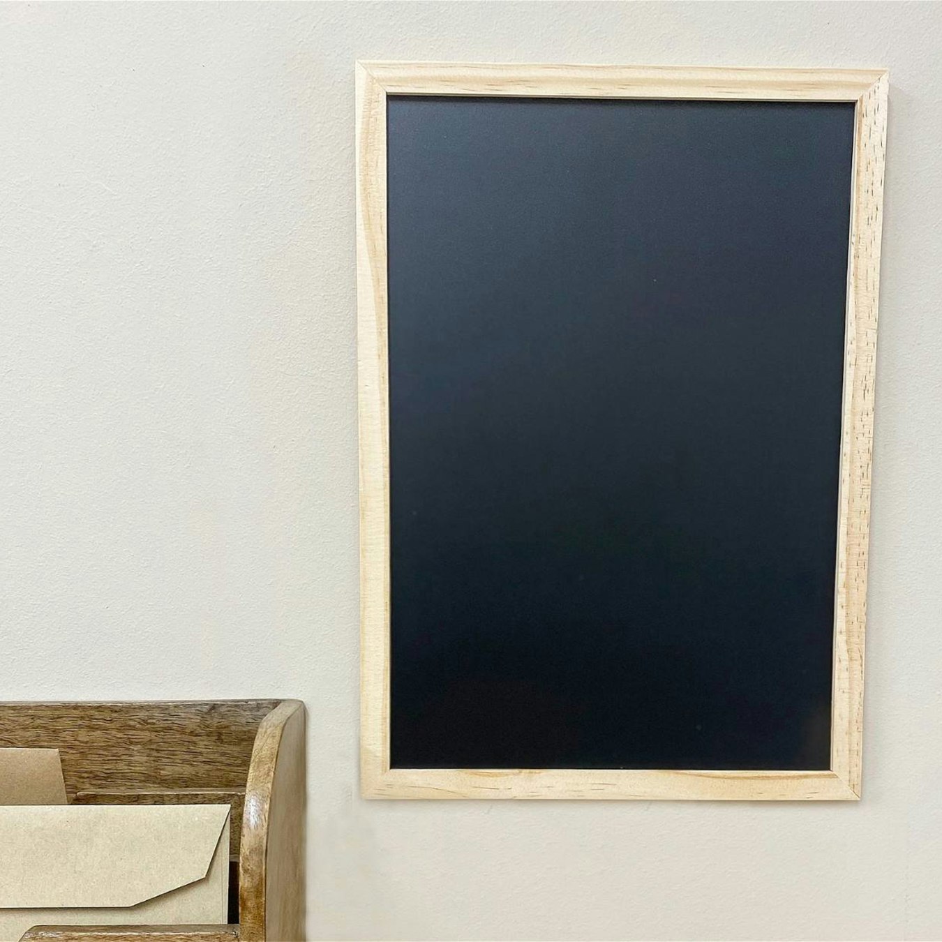Wooden Rectangle Framed Chalkboard by Geko Products