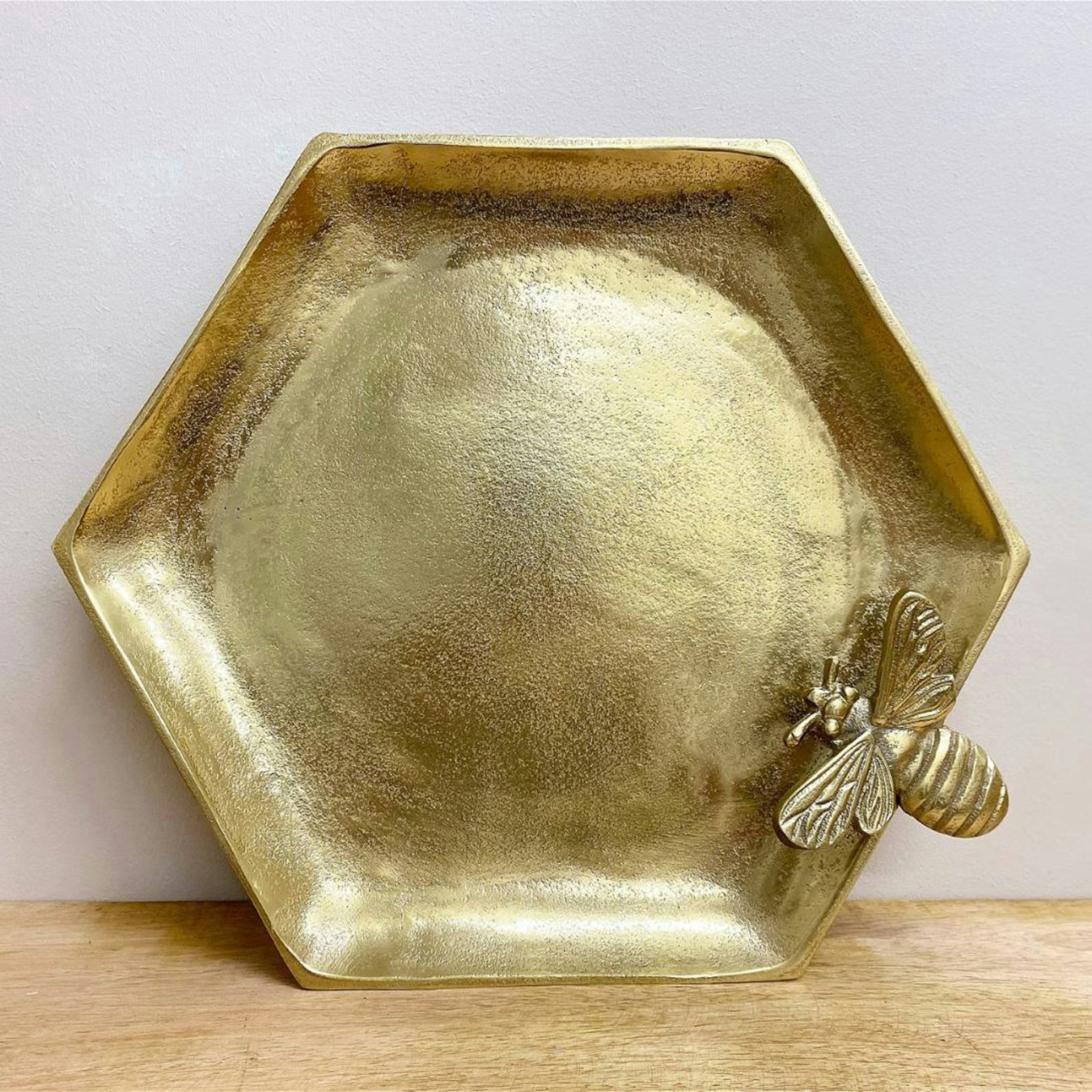 Honeycomb Bee Tray - Gold by Geko Products