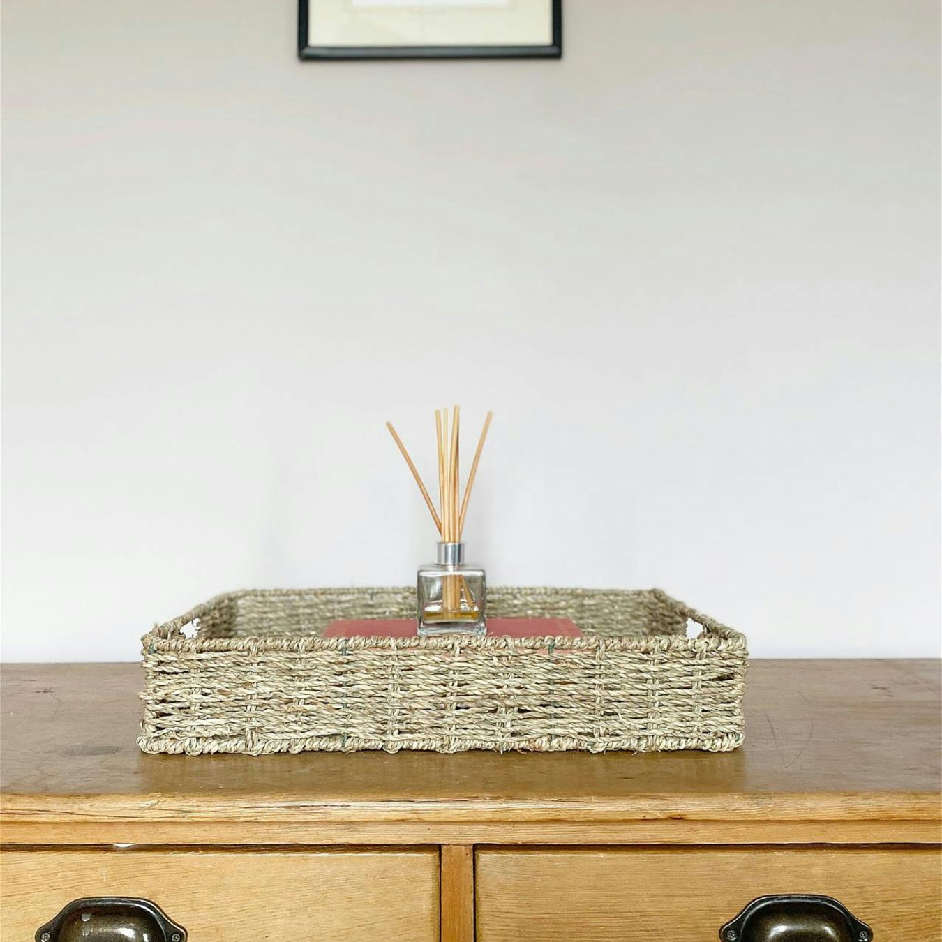 Two Dried Seagrass Trays by Geko Products