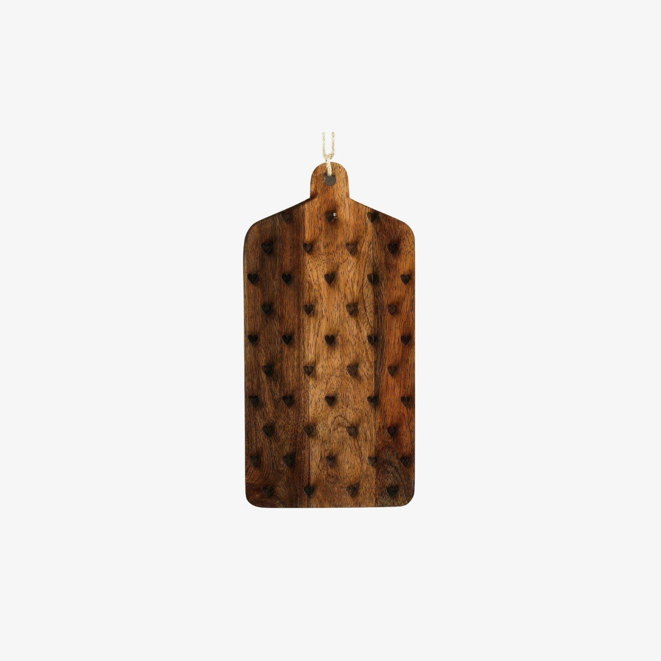 Hearts Design Engraved Wooden Cheese Board by Geko Products
