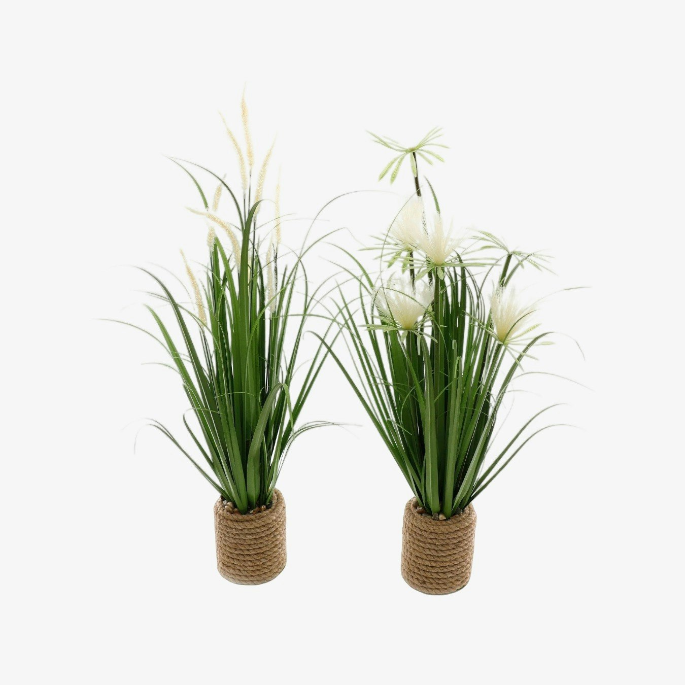 Artificial Standing Grass in Roped Pot - Set of 2 by Geko Products