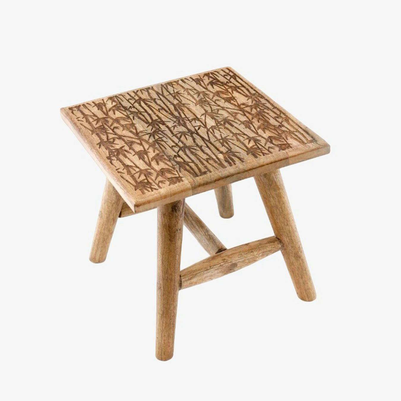 Bamboo Design Wooden Stool by Geko Products