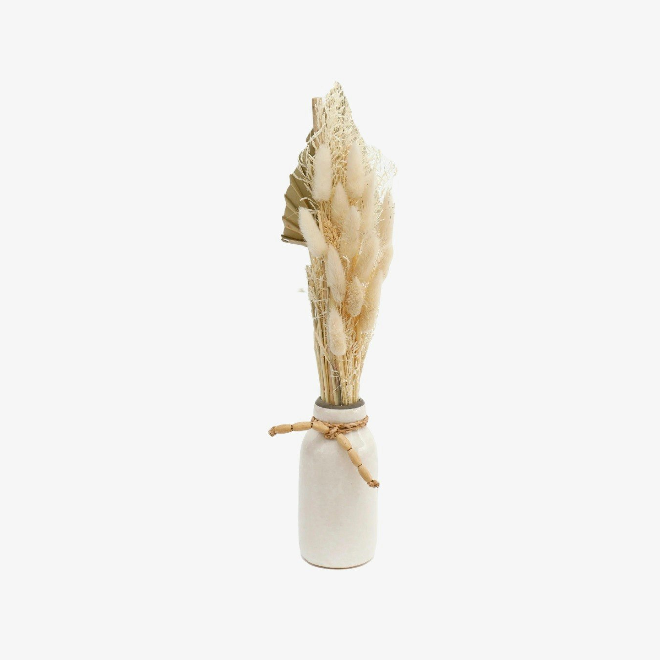 Mixed Dried Flowers In Ceramic Vase by Geko Products