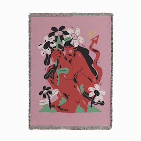 Devils And Daisies Woven Throw