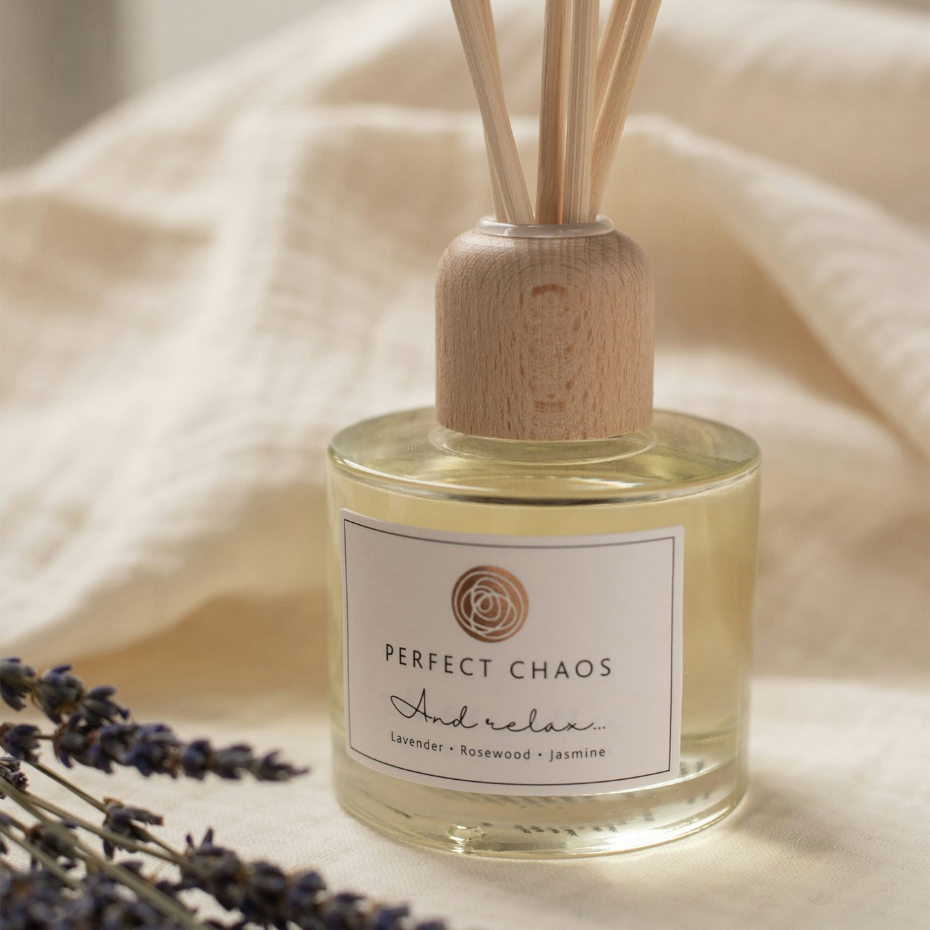 And Relax Lavender, Rosewood And Jasmine Reed Diffuser by Perfect Chaos
