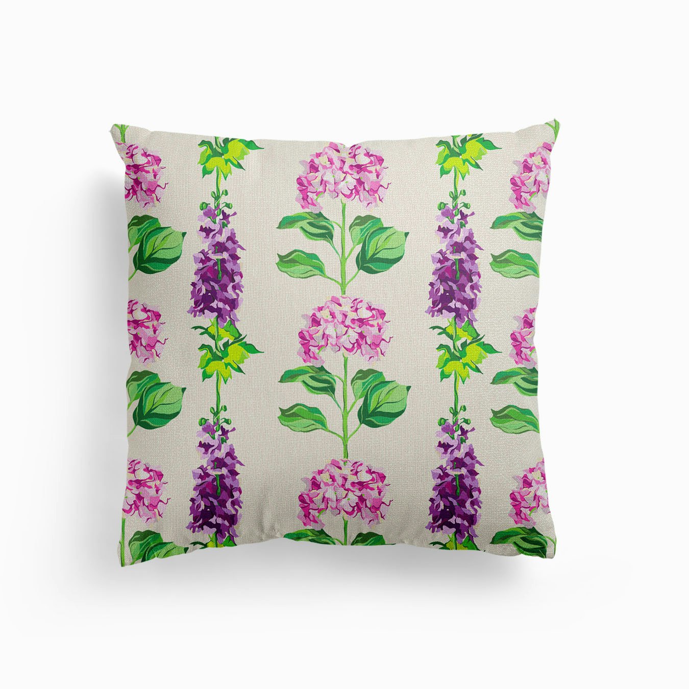 Climbing Stems Canvas Cushion by Liv Reid