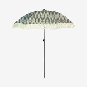 Regatta Beach Umbrella - Grey / White