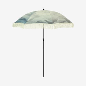 Calliope Beach Umbrella - Grey / White