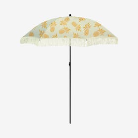 Caribbean Beach Umbrella - Yellow / White