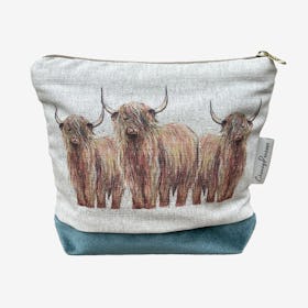 Highland Cows Vanity Bag