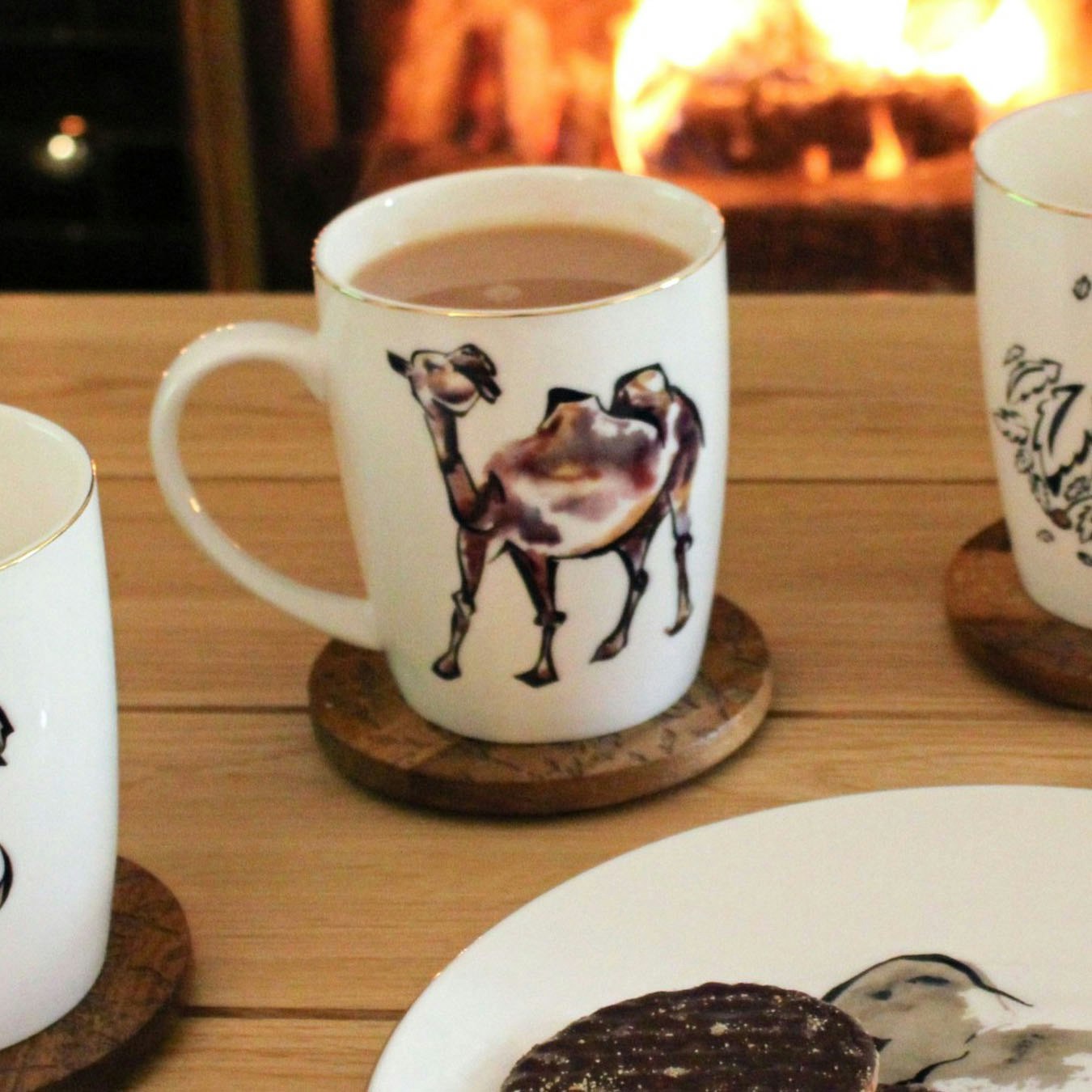 Mugs - Camel - Set of 2 by Milly Sands