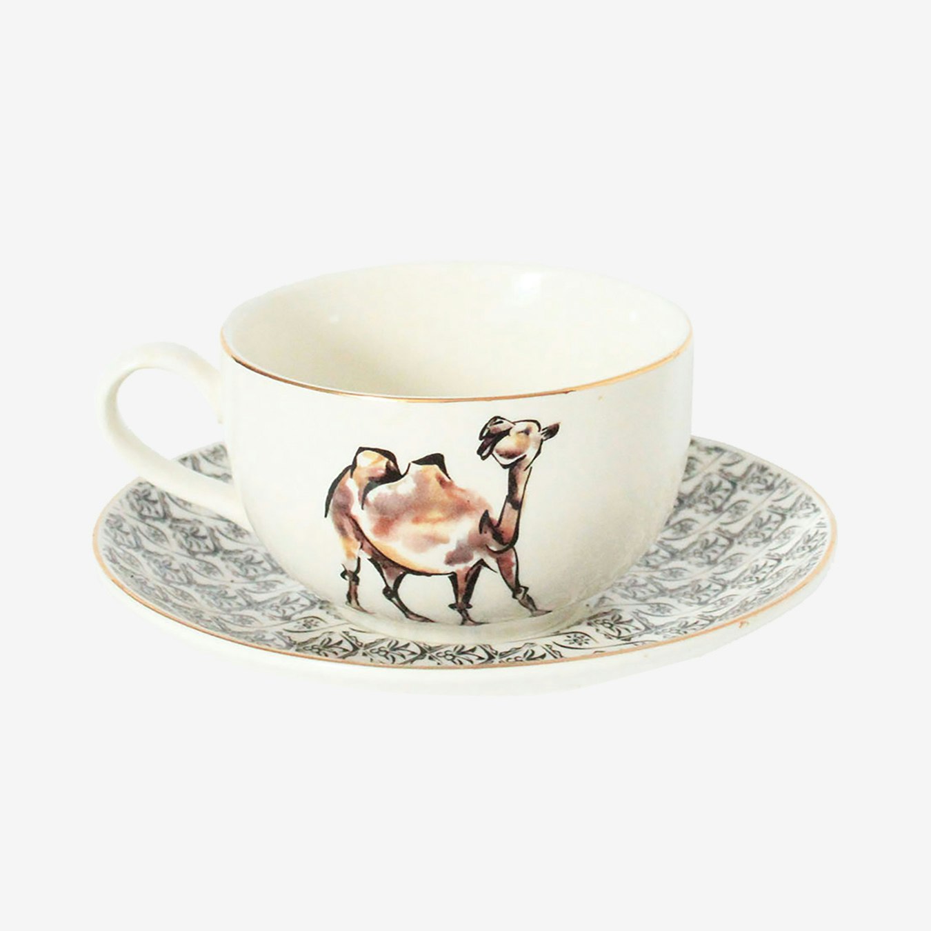 Tea Cups - Camel - Set of 2 by Milly Sands