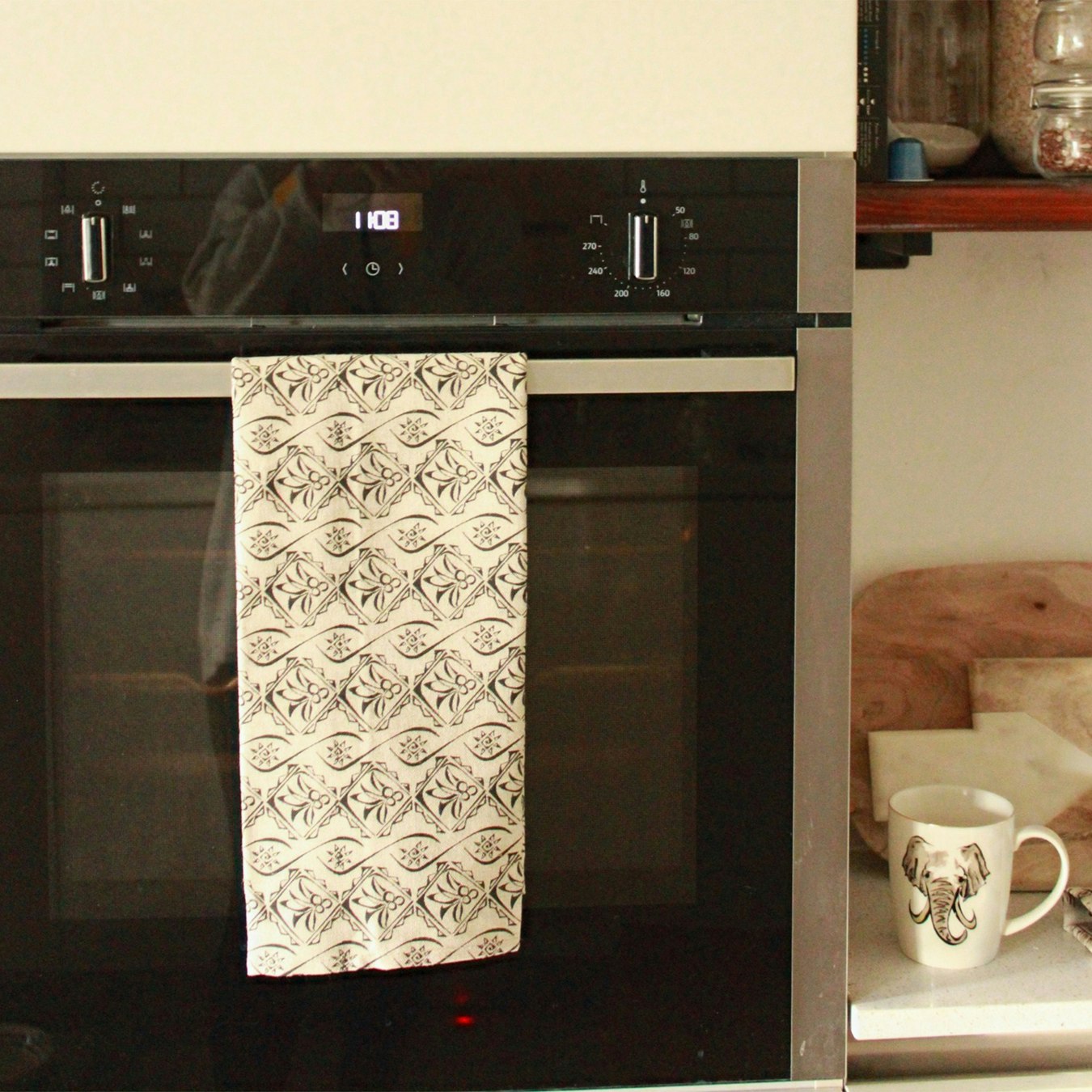 Linen Tea Towel - Bedouin by Milly Sands