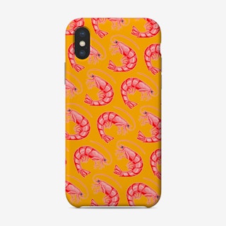 Troupe Of Shrimps Orange Phone Case