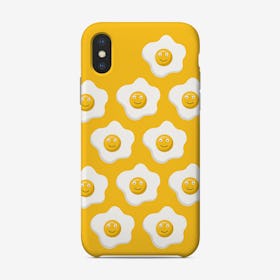 Yellow Smiley Eggs Phone Case