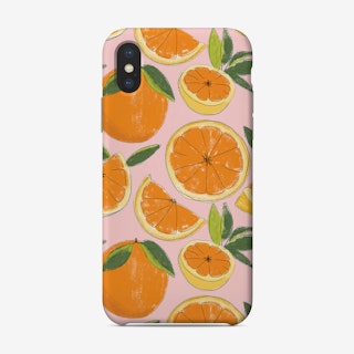 Juicy Oranges Pink Phone Case