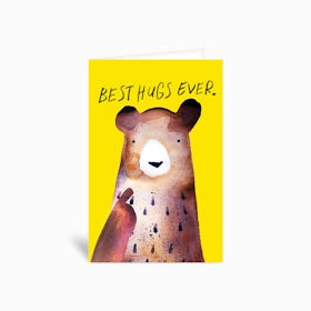 Best Hugs Ever Greetings Card