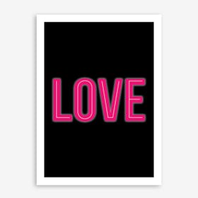 Neon Love Art Print