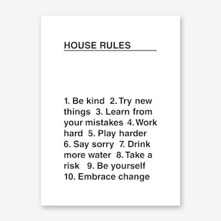 House Rules Art Print