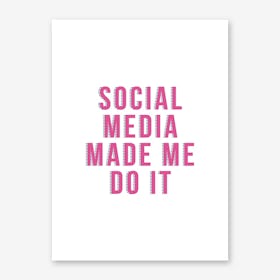 Social Media Art Print