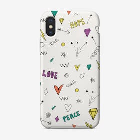 Love and Peace iPhone Case