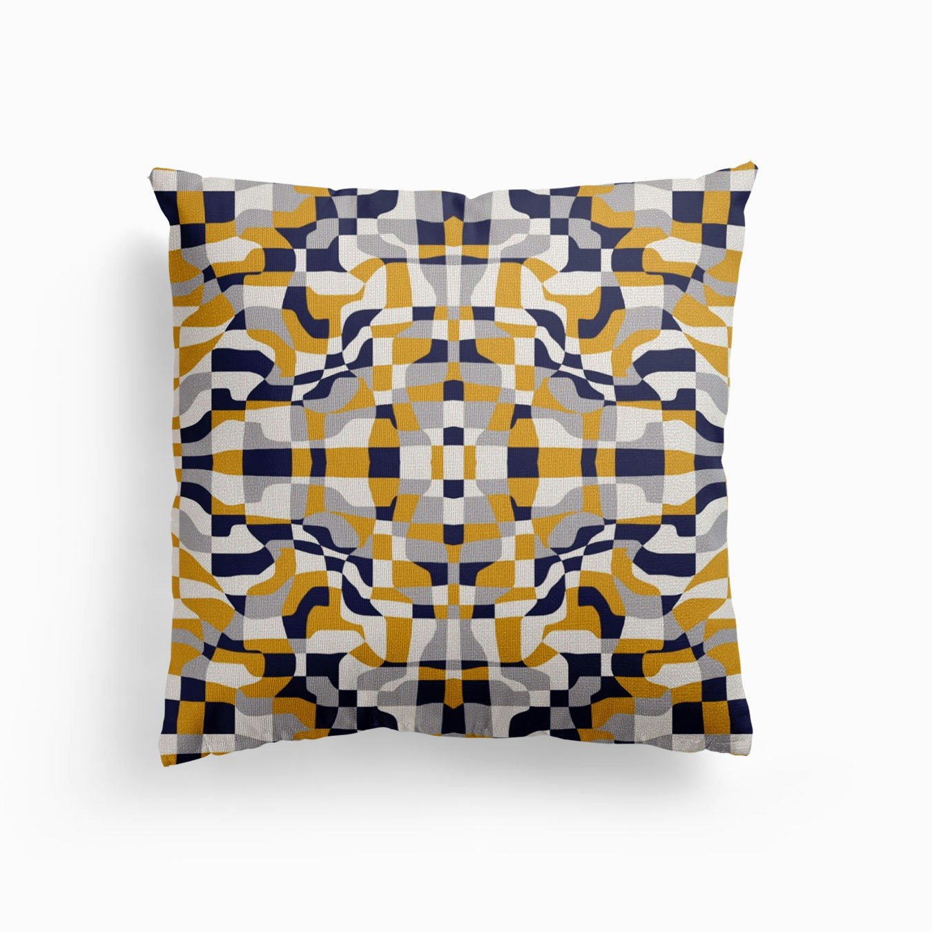 Scandinavian Mosaic Checker 2 Canvas Coussin