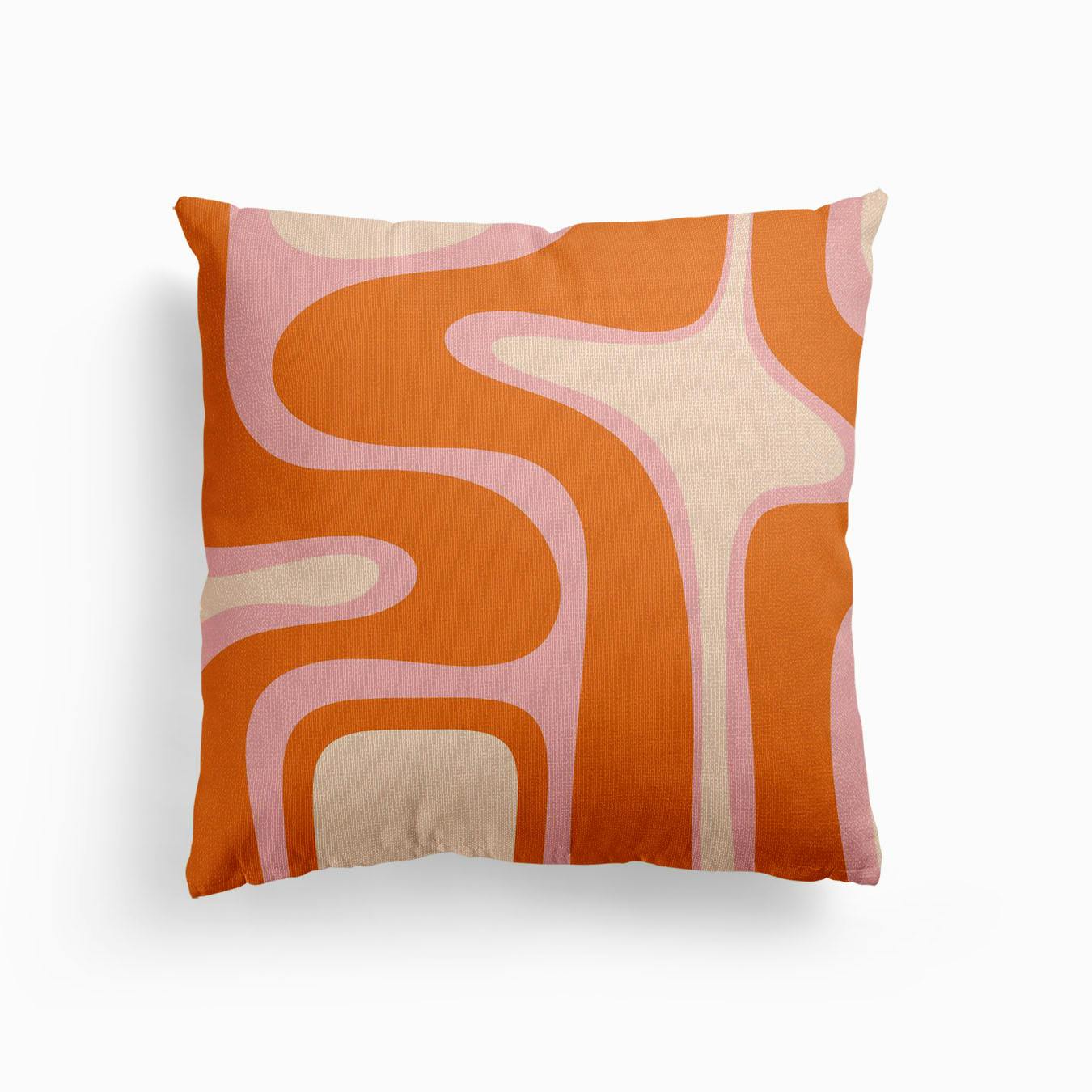 orange and cream cushions