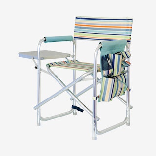 St. Tropez Collection Stripe Sports Chair - Sky Blue / Multicolored