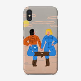 Cowboy And Cowgirl Phone Case