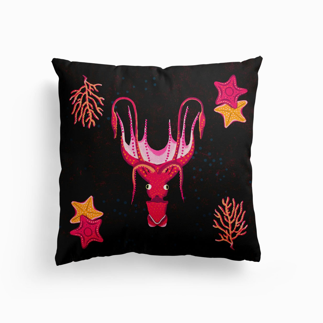Octopus Canvas Cushion by Sara Marcos