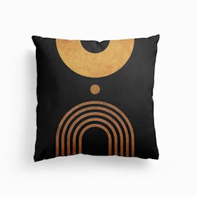 Transitions In Black 1 Canvas Cushion