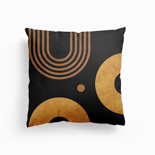 Transitions In Black 3 Canvas Cushion