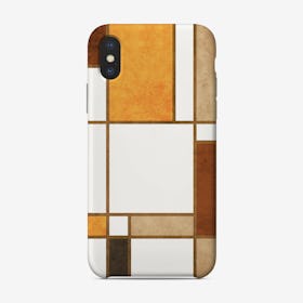 Mondrian Grid White 2 Phone Case