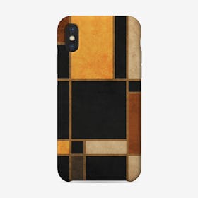 Mondrian Grid Black 2 Phone Case