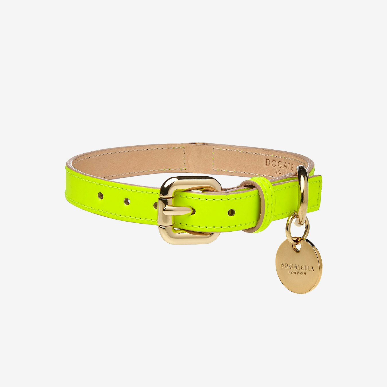 Dog Collar - Neon Yellow by Dogatella