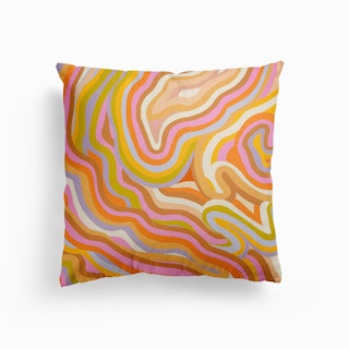 Pastel Marble Canvas Cushion