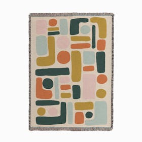 Geometric Abstraction Woven Throw