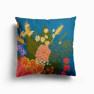 Summer Bouquet Canvas Cushion