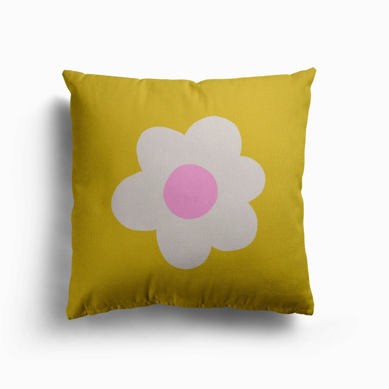 Painted Flower Canvas Cushion by Gigi Rosado